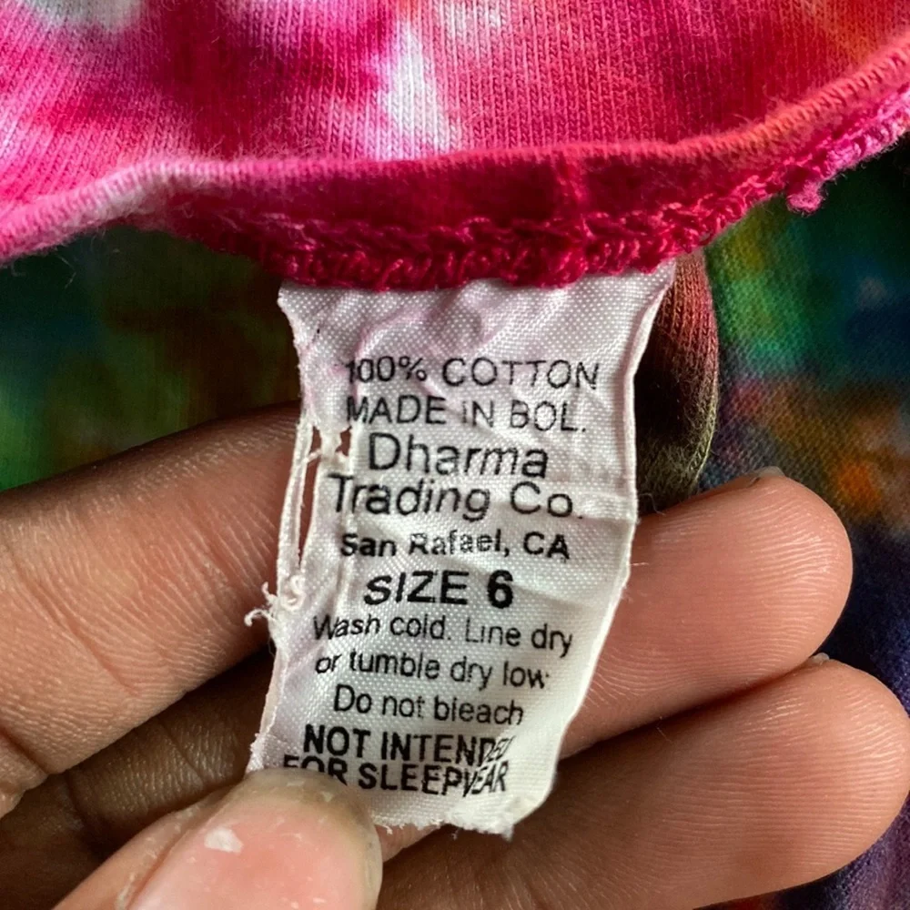 Tye Dye Button Down Top SIZE 6 - Picture 3 of 4
